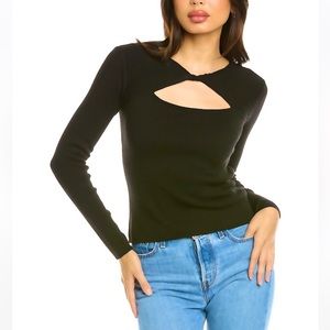 NWT - Jac Parker GREY Cutout Sweater - S